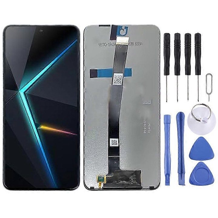 IPS LCD екран с дигитайзер за ZTE nubia Neo 2 5G, пълен комплект, черен