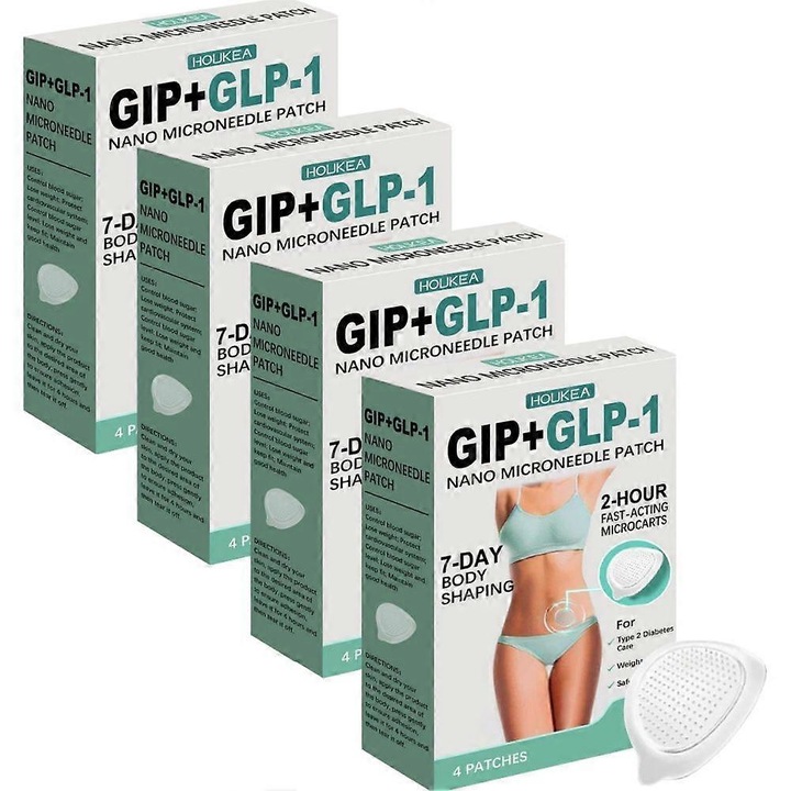 Plasturi microneedle Houkea, 4 pachete