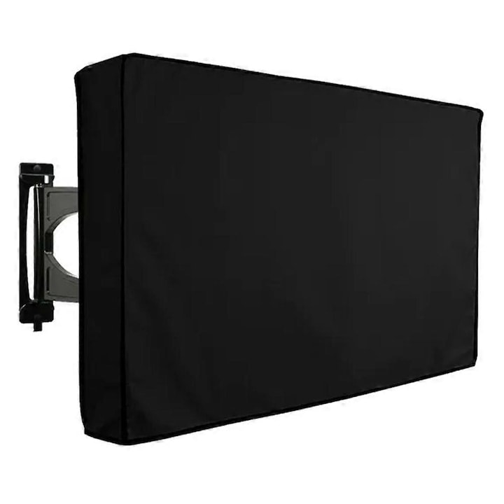 Husa protectoare pentru TV 70-75 inch, material Oxford impermeabil, design respirabil, cu buzunar pentru telecomanda, set.