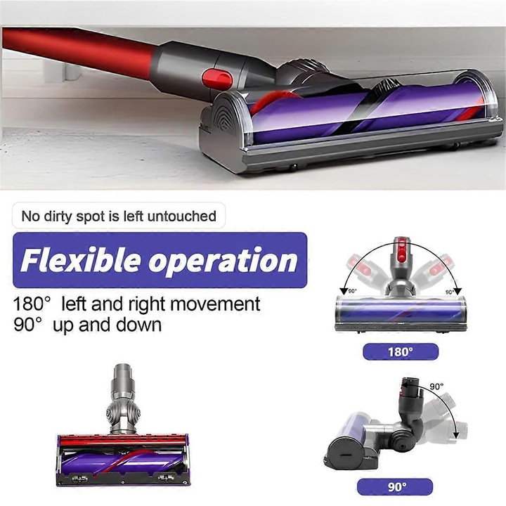 Cap de perie pentru aspirator, set, plastic, culoare aleatorie