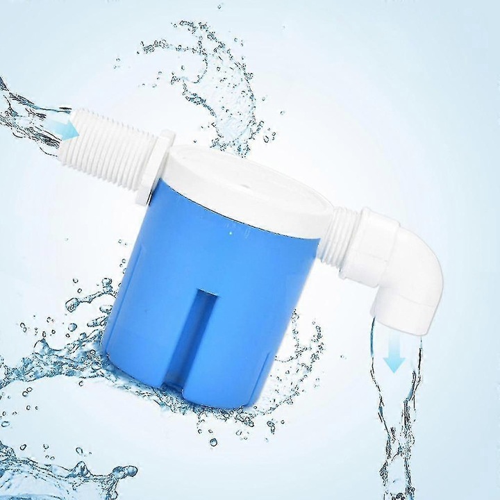 Supapa flotanta automata pentru controlul nivelului apei, 1/2' 3/4' 1', plastic, presiune joasa