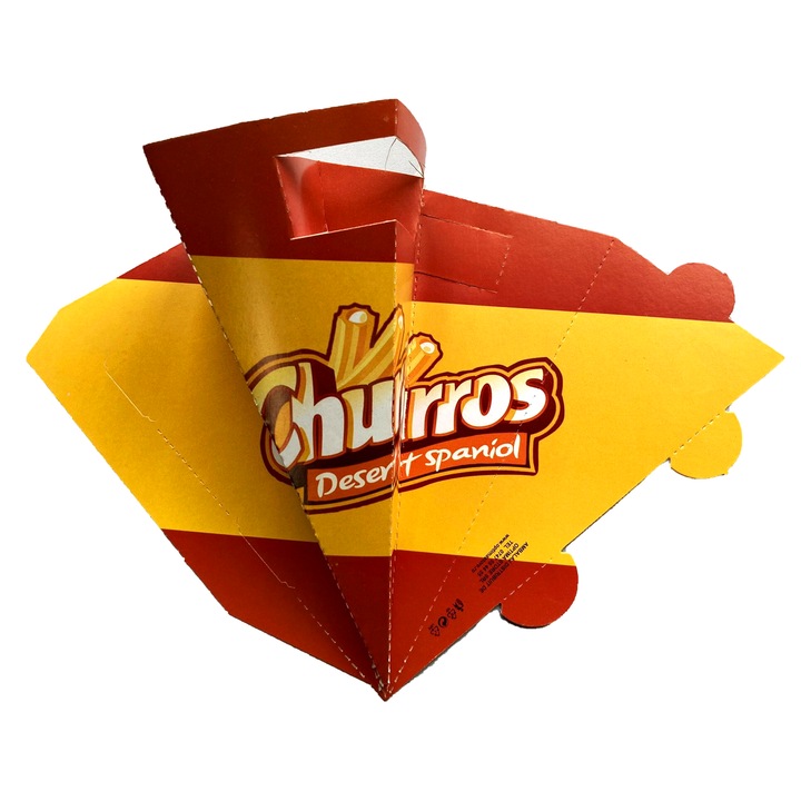 Set 250 buc, Cutie Churros, Kraft natural, Multicolor, 21x8 cm