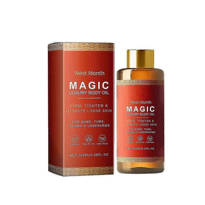 Magic testolaj 100ml, West&Month, mélyhidratálás, feszesség, uniszex, 20x8x8cm