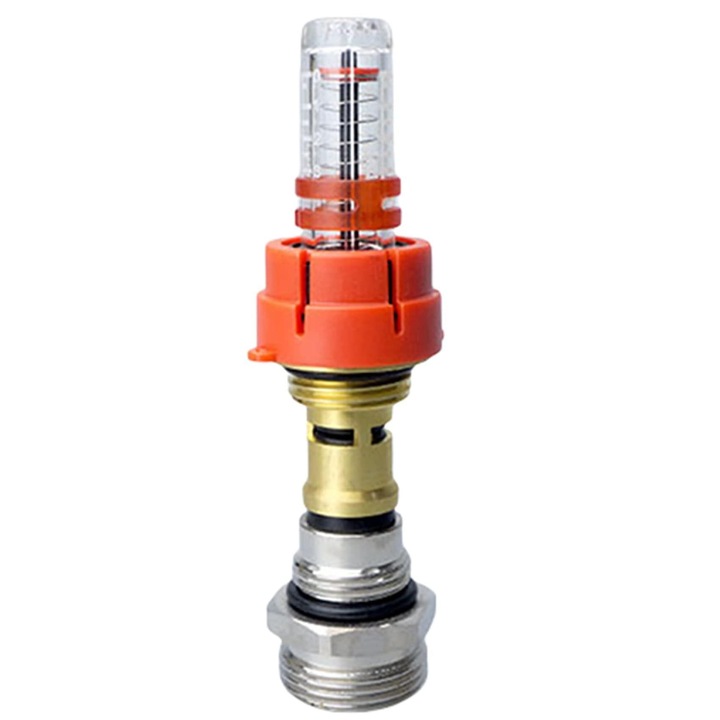 Debitmetru pentru incalzire in pardoseala, adaptor, alama inox, G1/2-G3/4