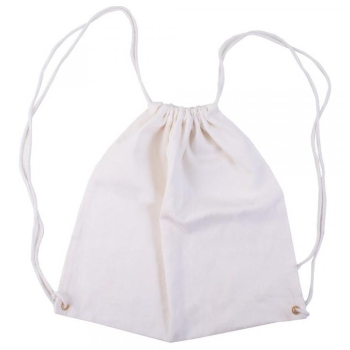 Playbox 1934912 PlayBox: Fehér tornazsák, sportzsák 34x35cm-es