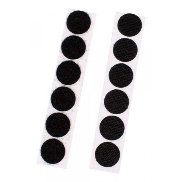 Playbox 1931768 PlayBox: Fekete öntapadós tépőzár 20mm 12db-os szett