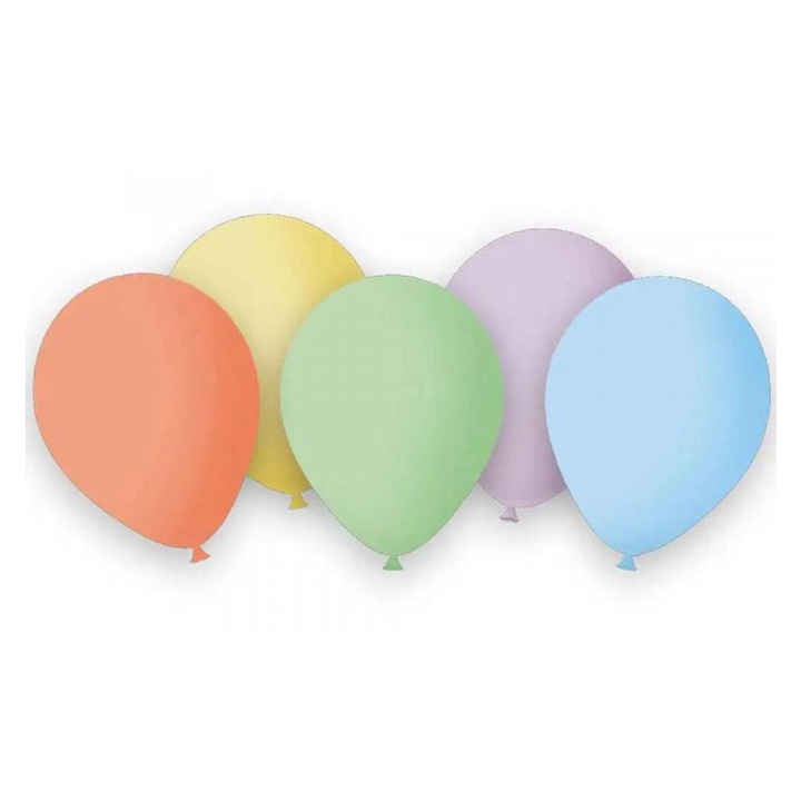 Procos 4930939 Pasztell színű lufi  12 darabos szett