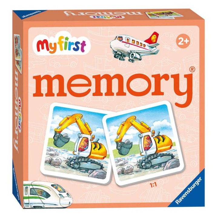 Ravensburger 6208784 Ravensburger Моята първа игра с карти за памет - Превозни средства
