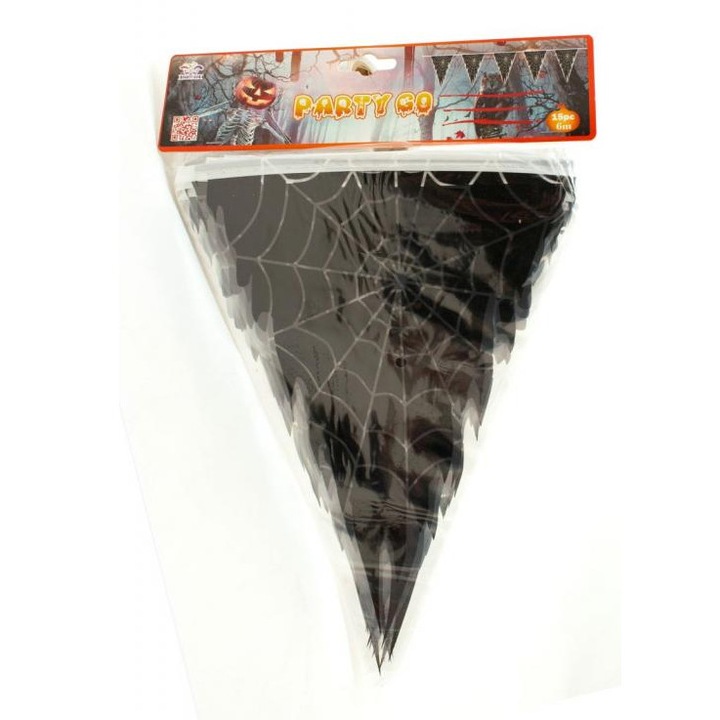 MTS 5129207 Halloween fűzér pókhálós 3m