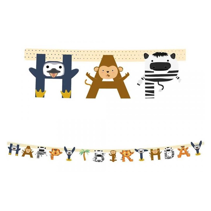 Procos 4966013 Vidám állatos party banner