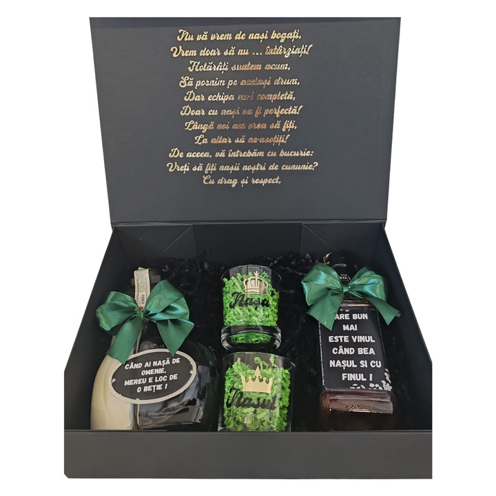 Set cadou nasi, modelul 10, nasi pentru o zi prieteni pentru o viata