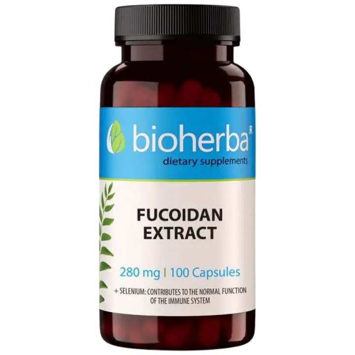 Supliment alimentar Bioherba Extract de Fucoidan 280 mg, 100 capsule