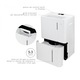 Dezumidificator Turbionaire LEVI 40 WIFI ION, 40 l/24h, Purificare prin Ionizare, Conectivitate WIFI, Garantie 3 ani, Rezervor 5.3l, Control digital tactil, Indicator luminos LED umiditate, Timer, Auto- restart