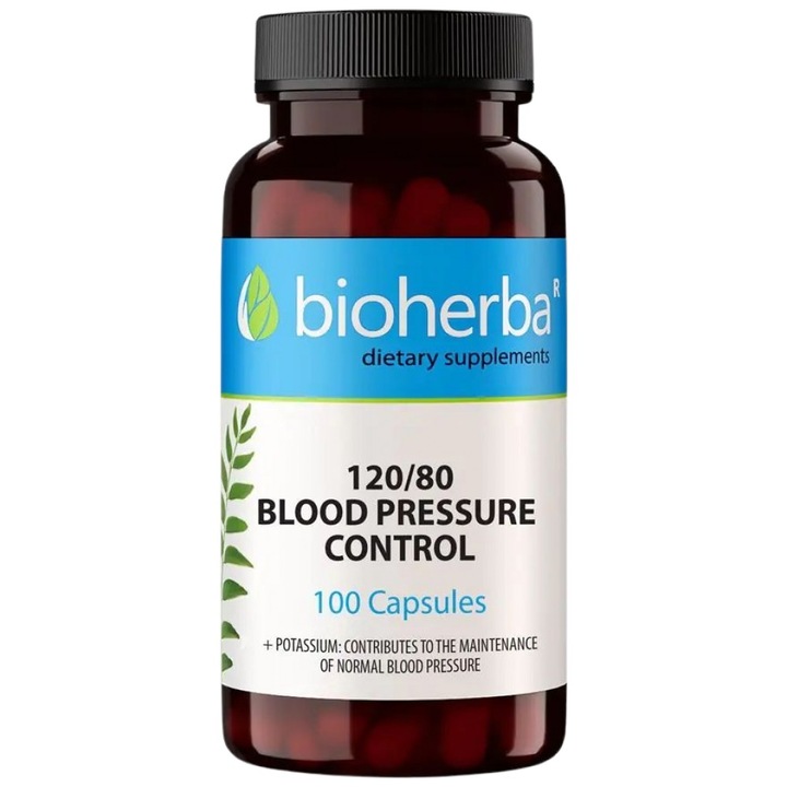 Supliment alimentar Bioherba 120/80 Controlul Tensiunii Arteriale 240 mg, 100 capsule