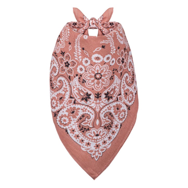 Pamut Bandana Sál Világos Mintával 54x54cm