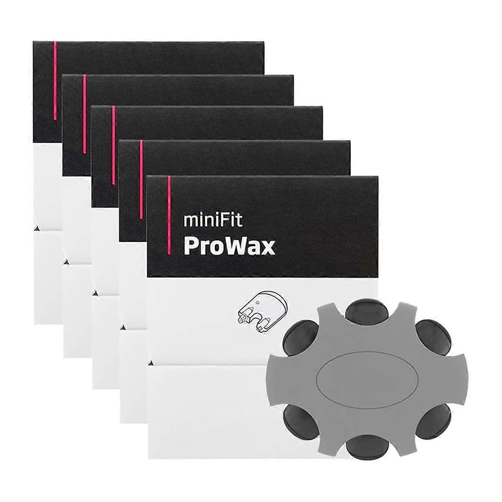 Filtre de ceara pentru aparate auditive Minifit ProWax, set de 5 bucati, gri, plastic
