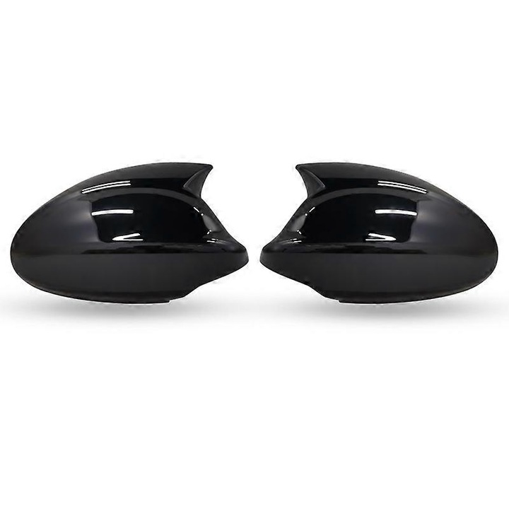 Oldalsó tükörburkolatok E90 E91 E92 E93 E81 E87 E82 E88-hoz, autós kiegészítők, ABS szál, fekete