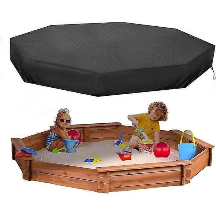 Осмоъгълно покривало за пясъчник, 420d Oxford, водоустойчиво, ветроустойчиво и прахоустойчиво, за деца