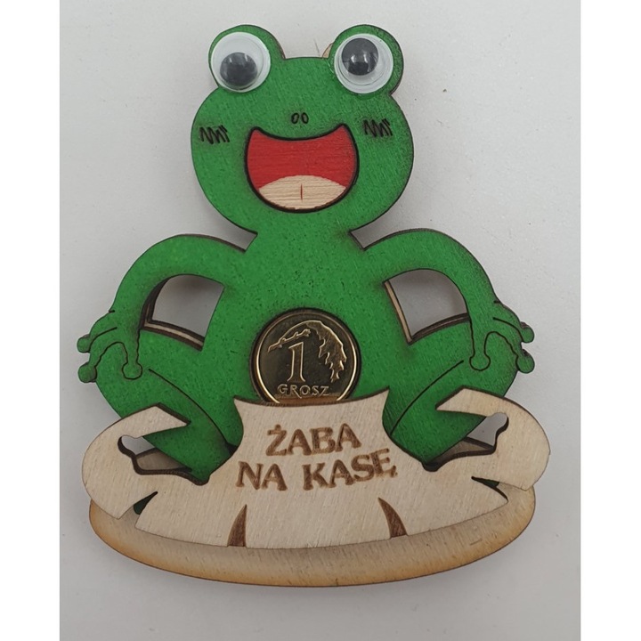 Magnet decorativ Expo, zaba cu grosime, 8x6,5cm