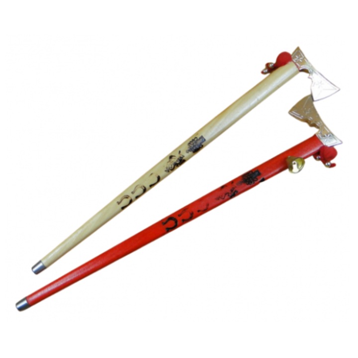 Topor cu clopotel 51cm, Nami, bej, rosu