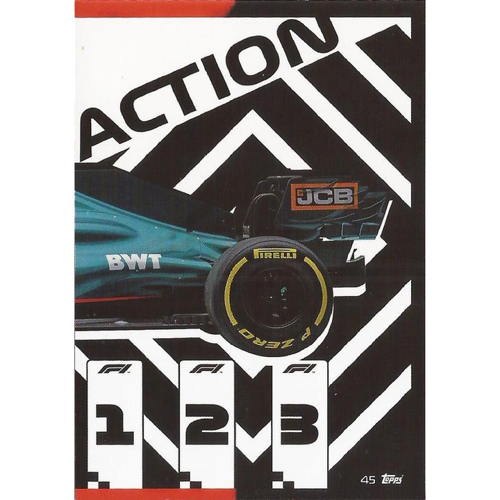 Topps Turbo Attax 2021 45 Aston Martin Cognizant Formula 1-es puzzle