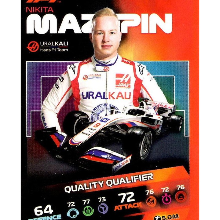 Set Jocuri de societate Turbo Attax 2021 168 Nikita Mazepin, Topps