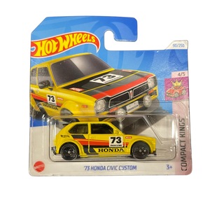 Masinuta Metalica Hot Wheels, Honda S800 Racing, 1:64, Galben