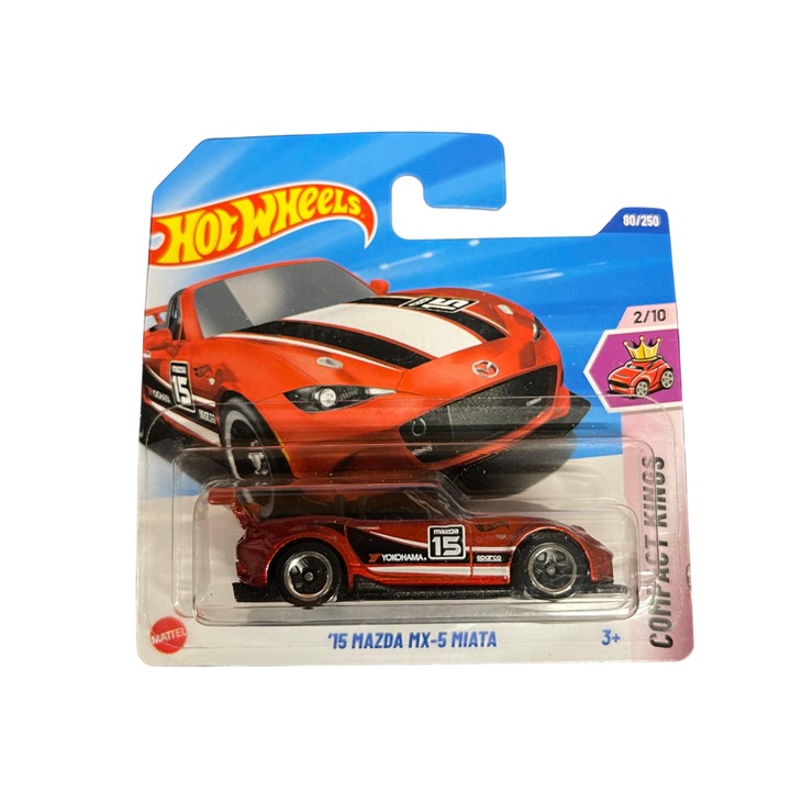 Masinuta Metalica Hot Wheels Mazda MX5 Miata Rosu 1:64