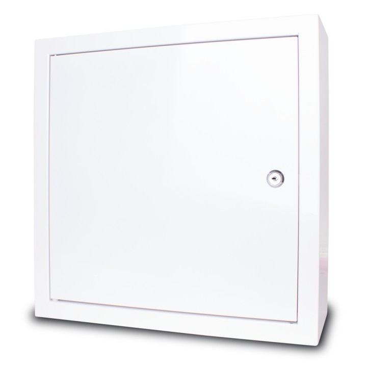 Метален шкаф Getfort TPR-3, 300x300x100 мм, поцинкован, с ключове, Бял