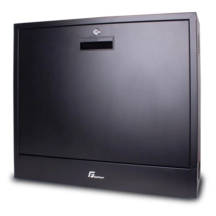 Fém rack szekrény 2U, Getfort, 580x540x130mm, fekete, 9,5kg