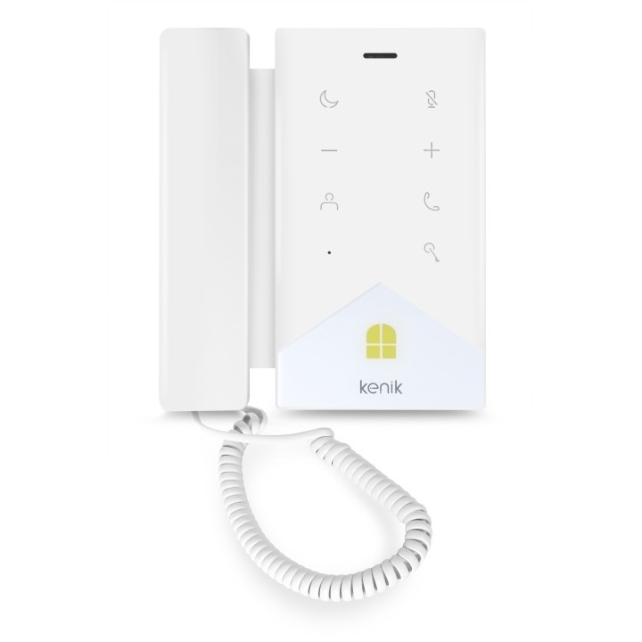 Casti unifone KENIK KG-U10, 7 butoane tactile, alimentare PoE, alb