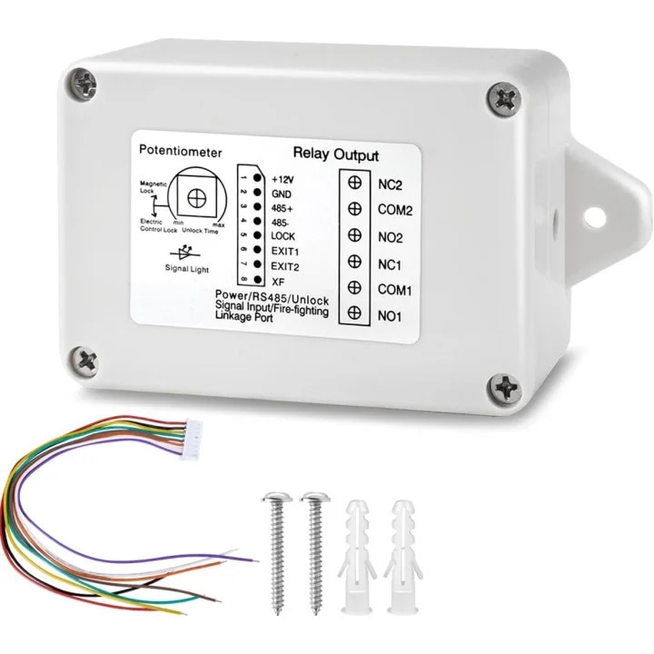 Kenik KG-R10 релеен модул, 2 изхода, 114.5x57.5x34мм, бял