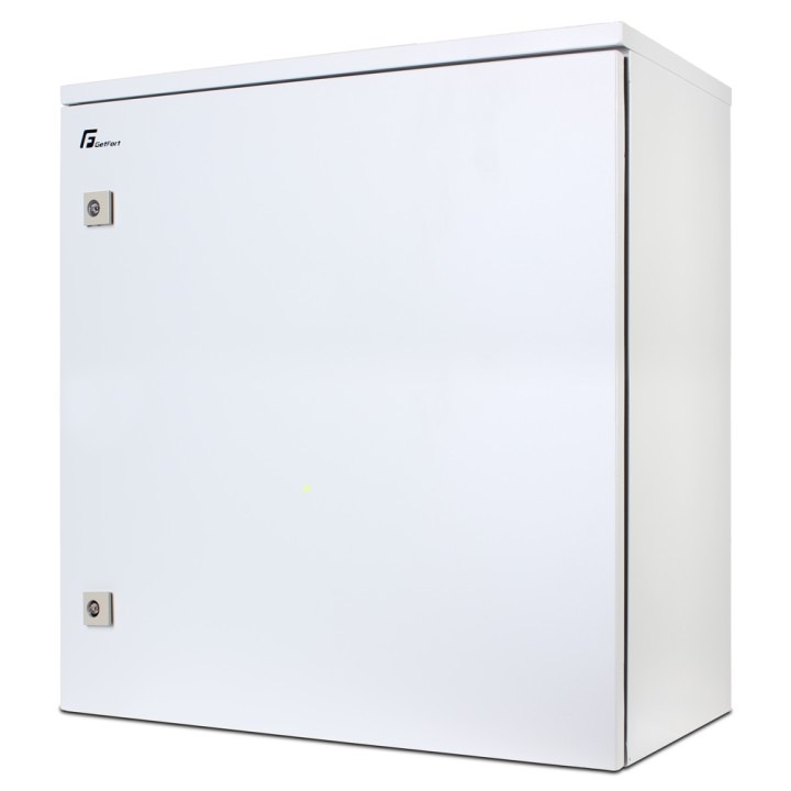 Getfort hermetikus 19"-os 9U 550x320 fémszekrény, IP55, beltéri/kültéri szereléshez