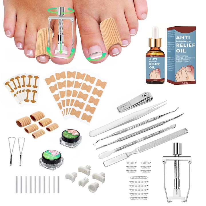 Kit de corectare a unghiilor incarnate, LXNZUHN, tratament anti-paronichie, 30 ML, Multicolor