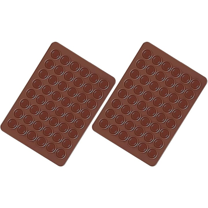 Tava de copt antiaderent, Enforose, silicon, grosime dubla, set 2 bucati