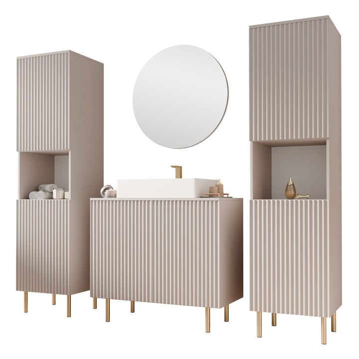 Mobilier de baie Nawil VI cu Chiuveta si Sifon, MIRJAN 24, casmir