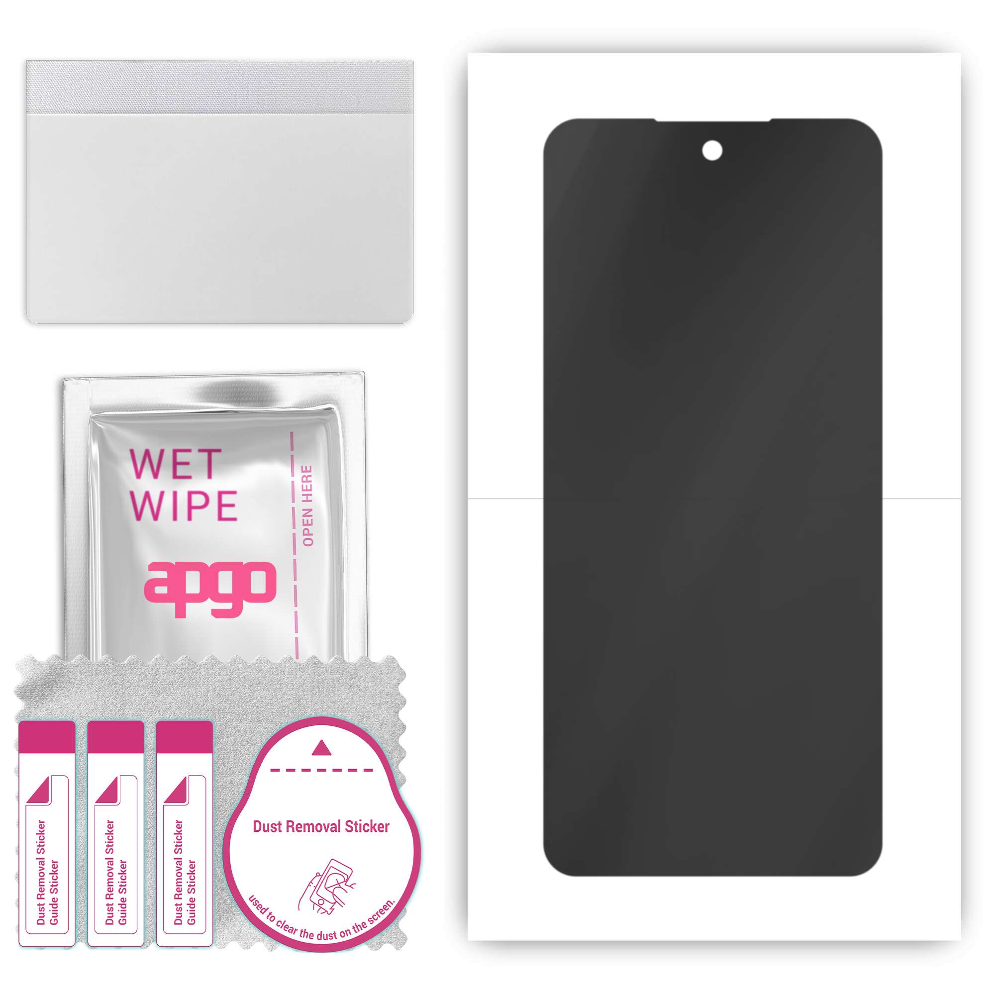 Folie de protectie PRIVACY apgo pentru Oppo Reno13 F – efect anti-spionaj, hidrogel, full glue, 5D, mat, ultra-subtire