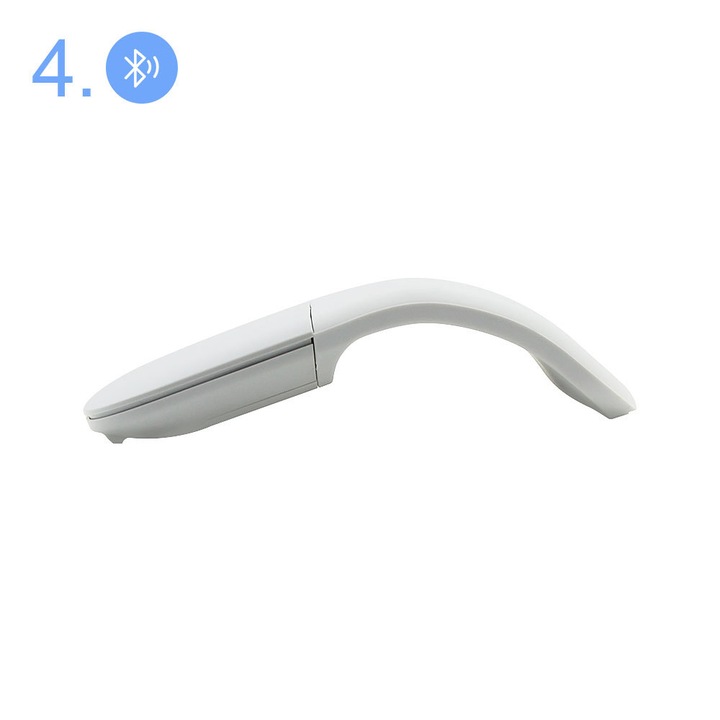 Bluetooth мишка, плосък дизайн, технология Bluetrack, 10x5x2 см