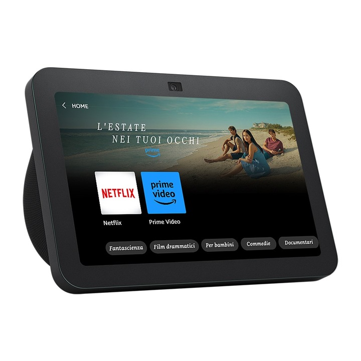 Amazon Echo Show 8 (3-то поколение), антрацит, 8", Wi-Fi, Bluetooth, комплект с вграден микрофон