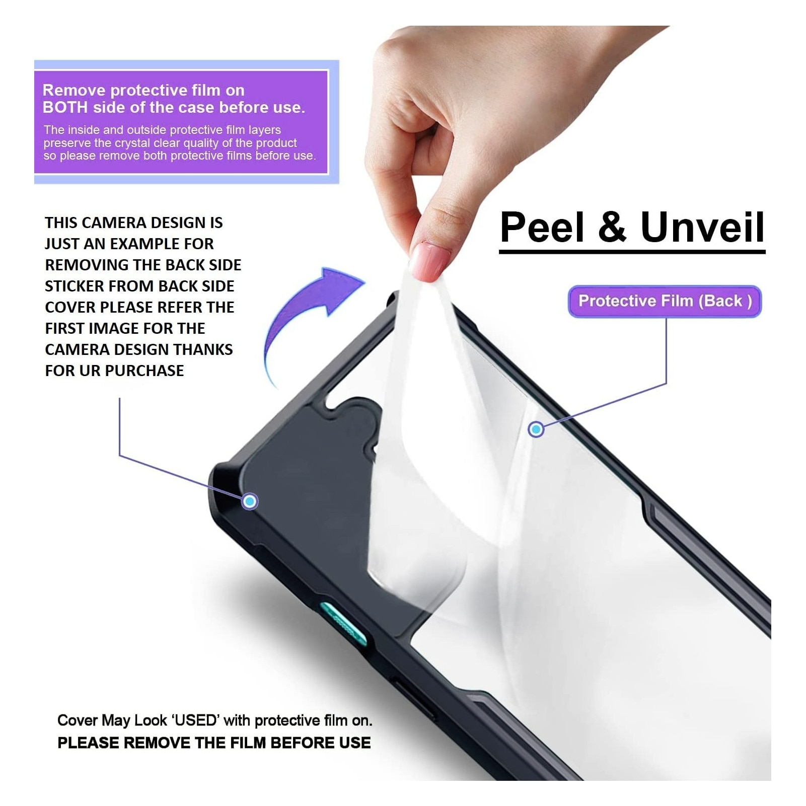 Husa telefon, pentru Motorola Moto G54 Power 5G, Bumper ultra subtire usor, moale TPU, acrilic transparent capac spate， Clear Black