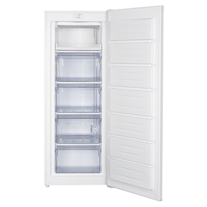Congelator vertical Tesla RU1700HE, E, 168 L, H1425 rafturi, usa reversibila, alb