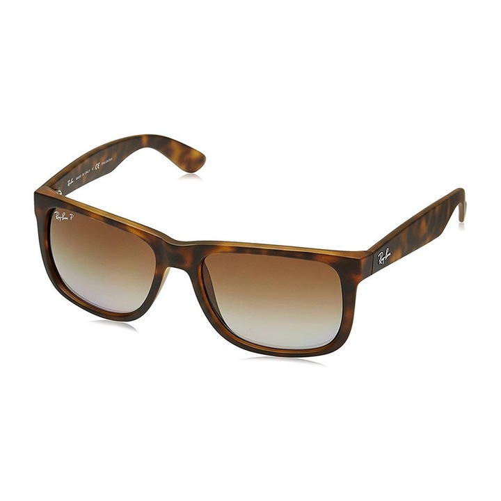 Ray-Ban RB4165 JUSTIN klasszikus szögletes napszemüveg, havanna, barna színátmenet