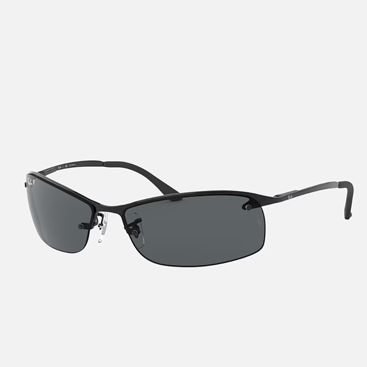 Слънчеви очила Ray-Ban RB3183, черни, поляризирани лещи, регулируем размер