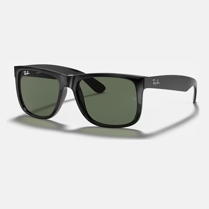 Слънчеви очила Ray-Ban RB4165, JUSTIN Classic Square Shape, Черни, Зелени