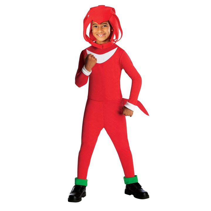 Костюм Knuckles, Sonic the Hedgehog, За деца, 4-6 години, 104-116 см