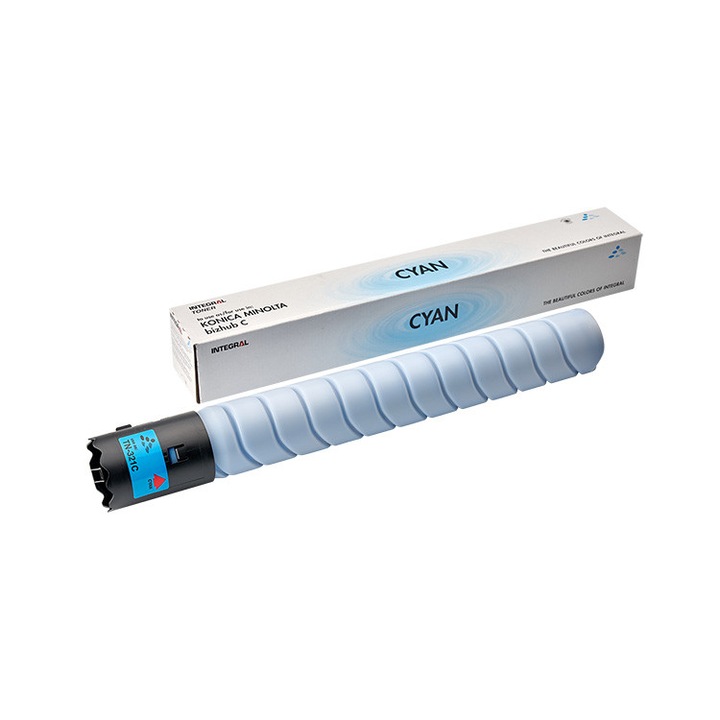 Minősített Kompatibilis Toner, Konica Minolta, KMin TN-221/TN-321 C Integral-Germany Laser, 25 Ezer Oldal, Prémium Cián, Kompatibilis MINOLTA Bizhub C224, C224e, C284, C284e, C364, C364e, C227, C287 OLIVETTI D-COLOR MF 222, MF 223, MF 282, MF 283, MF 362