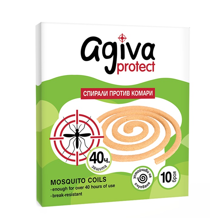 Agiva Protect szúnyogriasztó spirál, 10 db