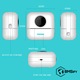 Mini Imprimanta Termica Portabila BMSIFY®, 13 role hartie, carioci, Bluetooth, compatibila iOS/Android, fara cerneala, 1200mAh, 200dpi, aplicatie Tiny Print, design compact pentru copii/adulti