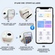 Mini Imprimanta Termica Portabila BMSIFY®, 13 role hartie, carioci, Bluetooth, compatibila iOS/Android, fara cerneala, 1200mAh, 200dpi, aplicatie Tiny Print, design compact pentru copii/adulti