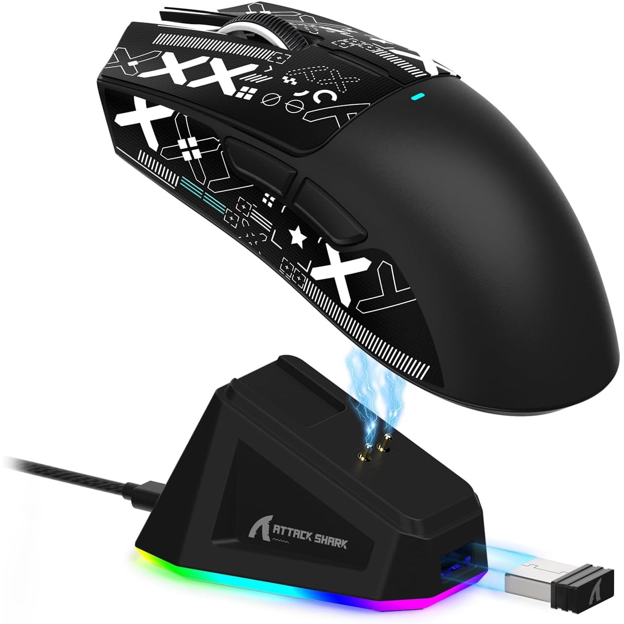 Attack Shark X11 Mouse de gaming fara fir superlight de 59 g cu